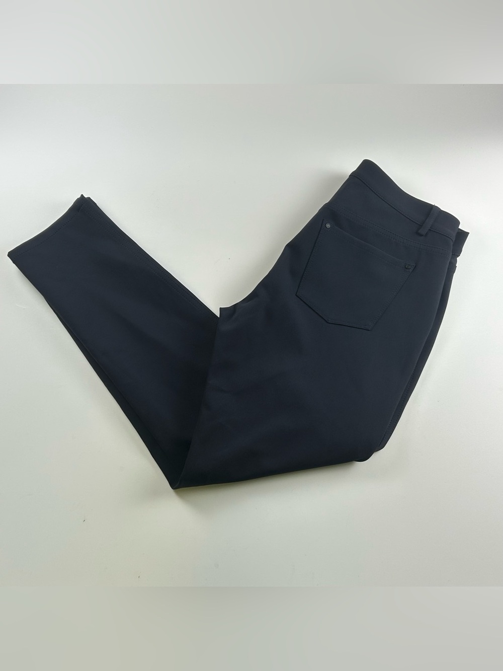 Lafayette 148 WMNS SZ 0 Blue Navy Mercer Stretch Preppy Casual Pants Work